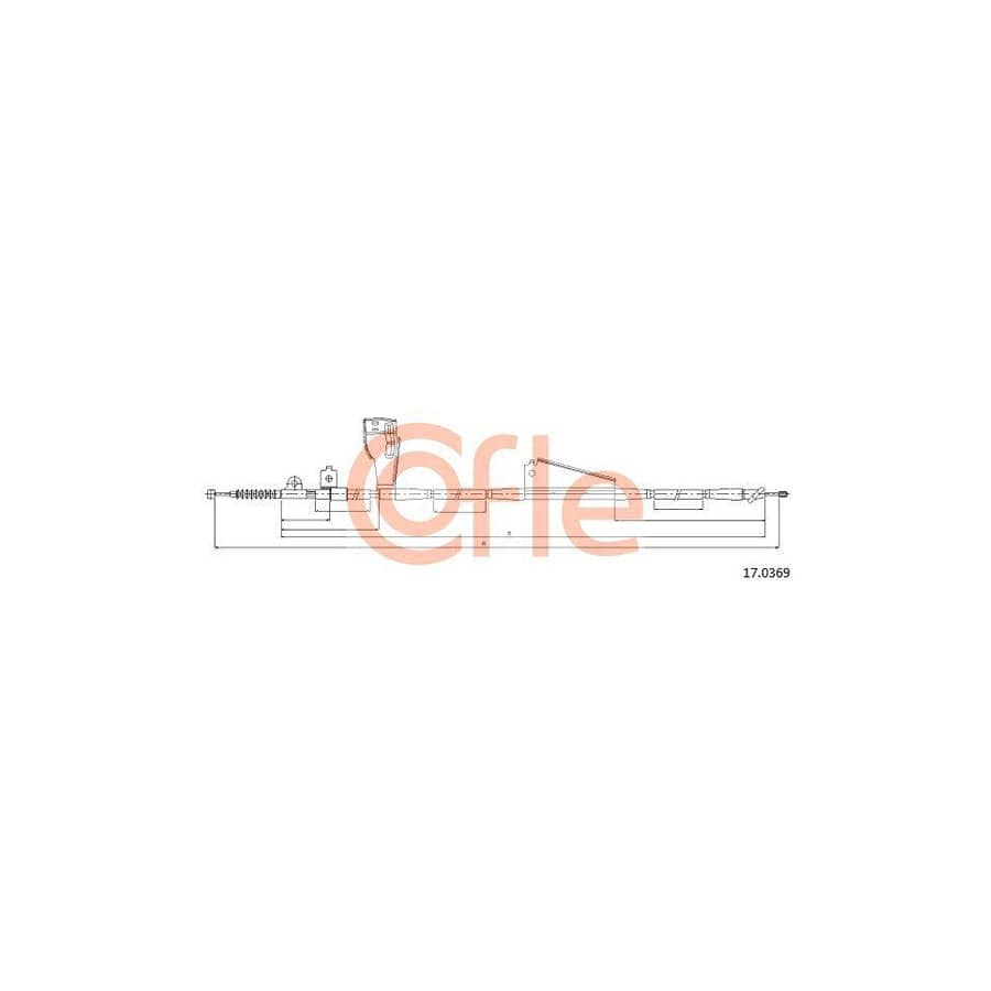 Cofle 17.0369 Hand Brake Cable