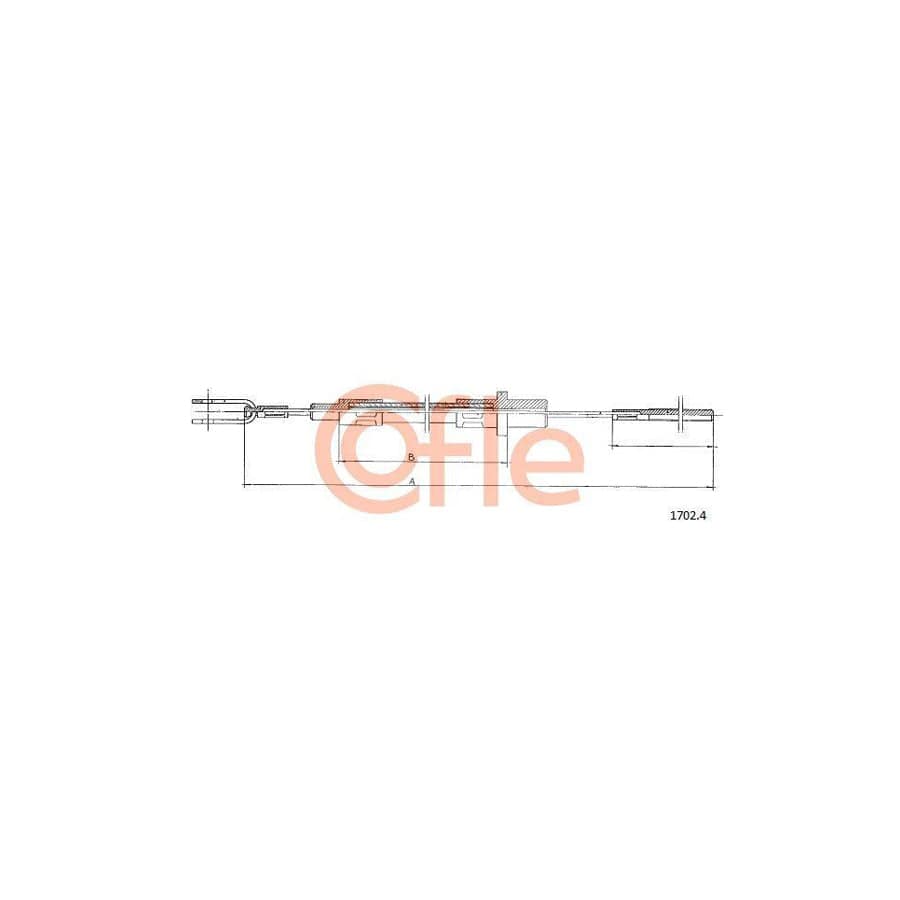 Cofle 1702.4 Clutch Cable For Iveco Daily