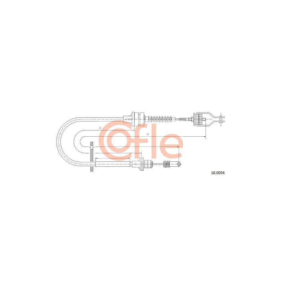 Cofle 18.0056 Clutch Cable For Nissan Primera