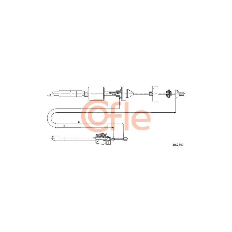Cofle 10.2843 Clutch Cable