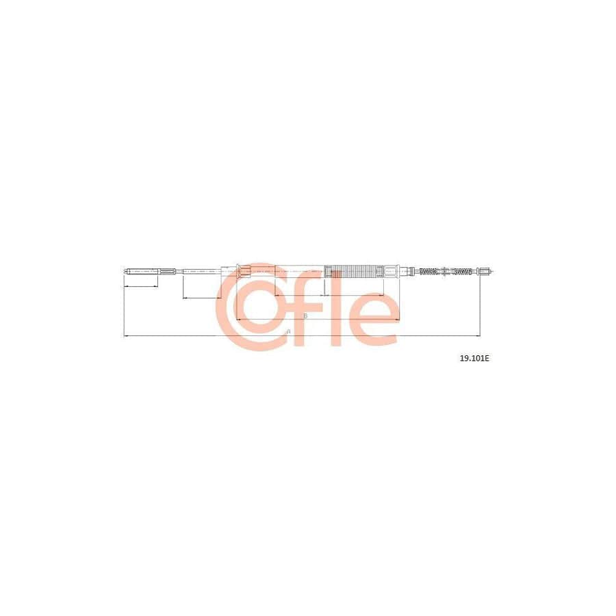Cofle 92.19.101E Hand Brake Cable
