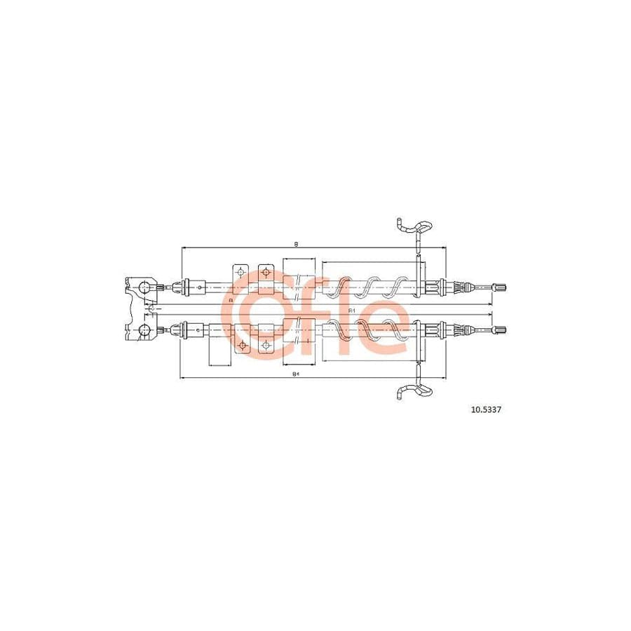 Cofle 10.5337 Hand Brake Cable