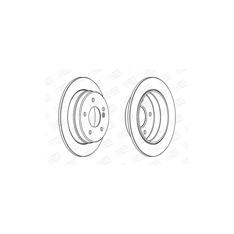 Champion 561698CH Brake Disc Suitable For Mercedes-Benz C-Class Saloon (W202)