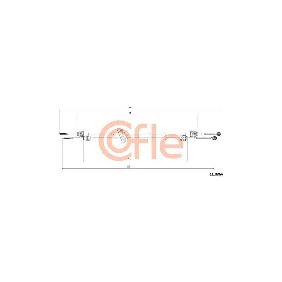 Cofle 11.3063 Clutch Cable For Peugeot 405