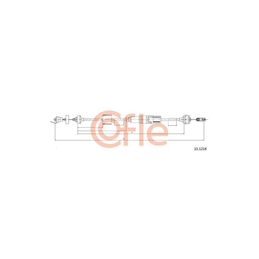 Cofle 15.1218 Clutch Cable