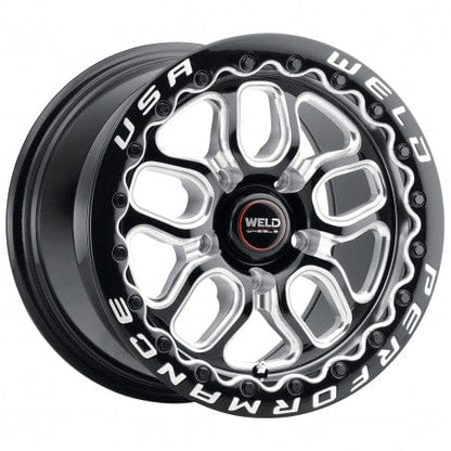 Weld S907B0067P25 Laguna Beadlock S907 Wheel 15x10 5x114.3 ET25 BS6.5 Gloss Black MIL - DIA