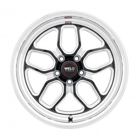 Weld S10779062P45 Laguna S107 Wheel 17x9 5x120.65 ET45 BS6.8 Gloss Black MIL - DIA