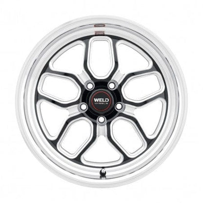 Weld S10779062P45 Laguna S107 Wheel 17x9 5x120.65 ET45 BS6.8 Gloss Black MIL - DIA