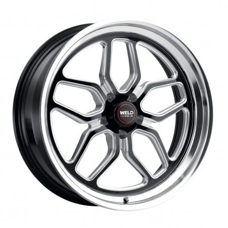 Weld S10777067400 Laguna S107 Wheel 17x7 5x114.3 ET0 BS4 Gloss Black MIL - DIA