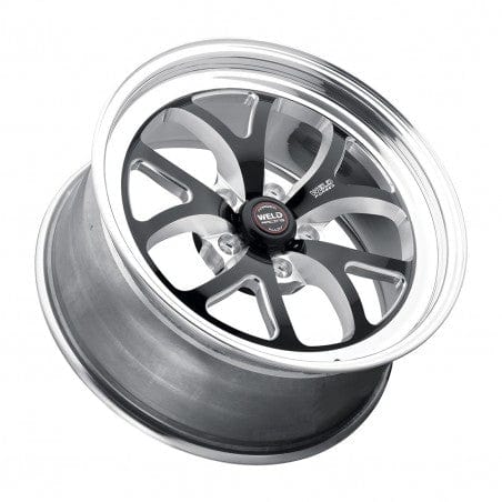 Weld 76LB-505B25A S76 Wheel 15x5 5x4.75 ET-13 BS2.5 Black Center - Polished Shell