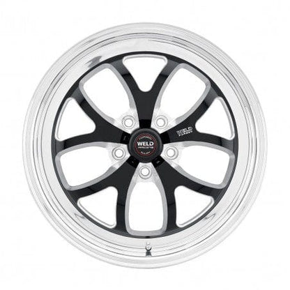 Weld 76LB-506B35A S76 Wheel 15x6 5x4.75 ET0 BS3.5 Black Center - Polished Shell