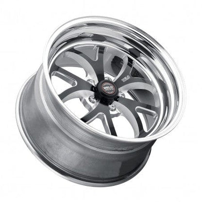 Weld 76MB-506B35A S76 Wheel 15x6 5x4.75 ET0 BS3.5 Black Center - Polished Shell