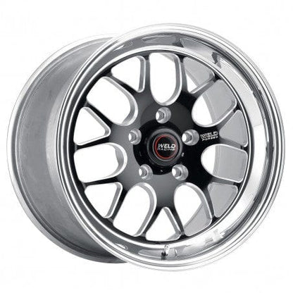 Weld 77MB-510B65A S77 Wheel 15x10 5x4.75 ET25 BS6.5 Black Center - Polished Shell