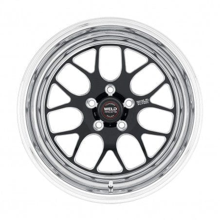 Weld 77MB-507B35A S77 Wheel 15x7 5x4.75 ET-13 BS3.5 Black Center - Polished Shell