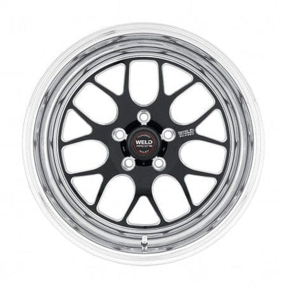 Weld 77MB-507B35A S77 Wheel 15x7 5x4.75 ET-13 BS3.5 Black Center - Polished Shell