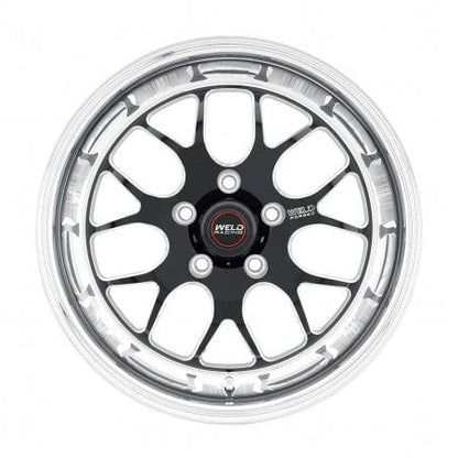 Weld 77MB-509A65A S77 Wheel 15x9 5x4.5 ET38 BS6.5 Black Center - Polished Shell