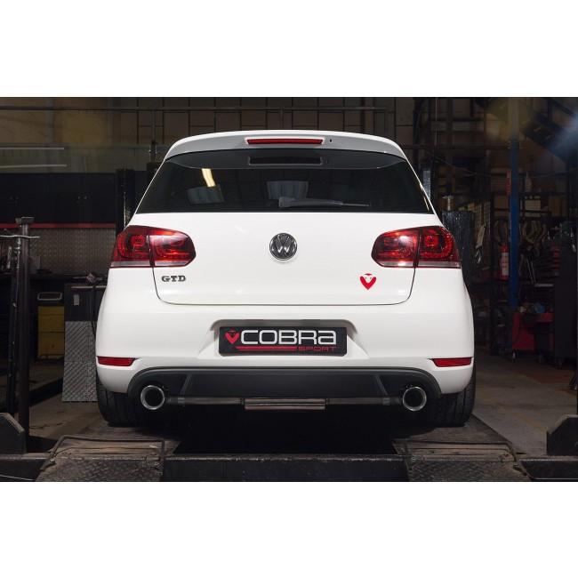 Cobra Exhaust VW Golf GTD (Mk6) 2.0 TDI (5K) (09-13) GTI Style Cat Back Performance Exhaust